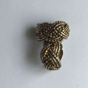 Elegant Gold Braided Clip on Earrings